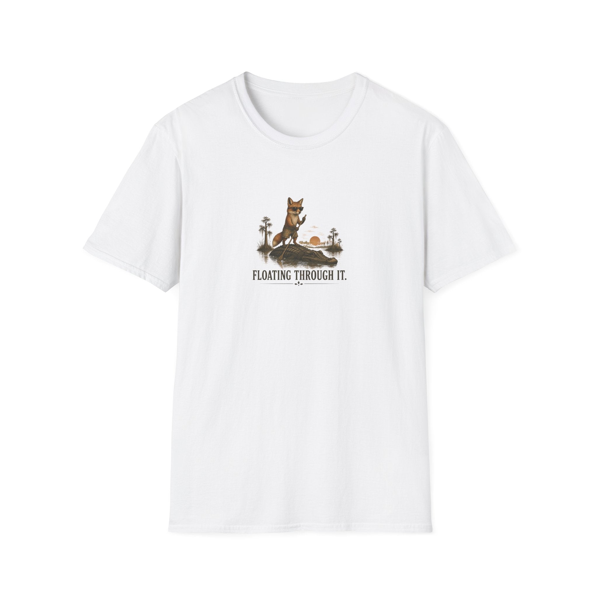 Floating Through It Fox T-shirt