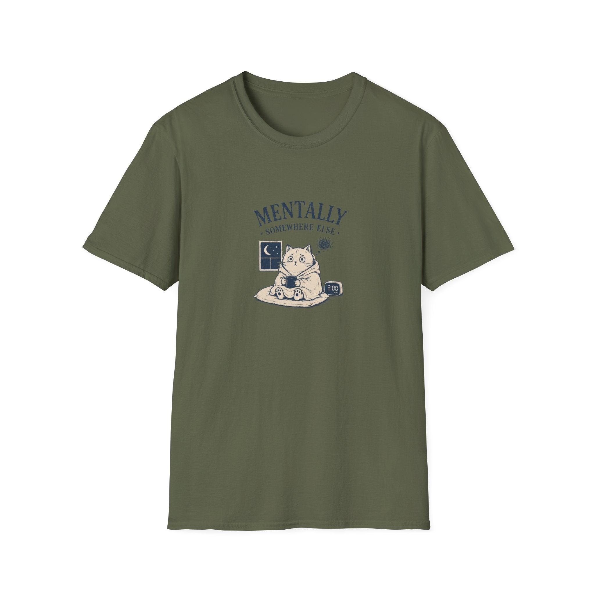 Mentally Somewhere Else Cat T-shirt
