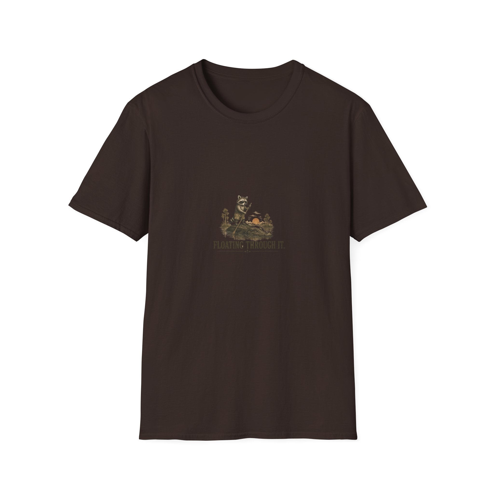 Floating Through Raccoon It T-shirt