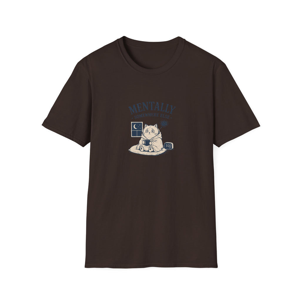 Mentally Somewhere Else Cat T-shirt