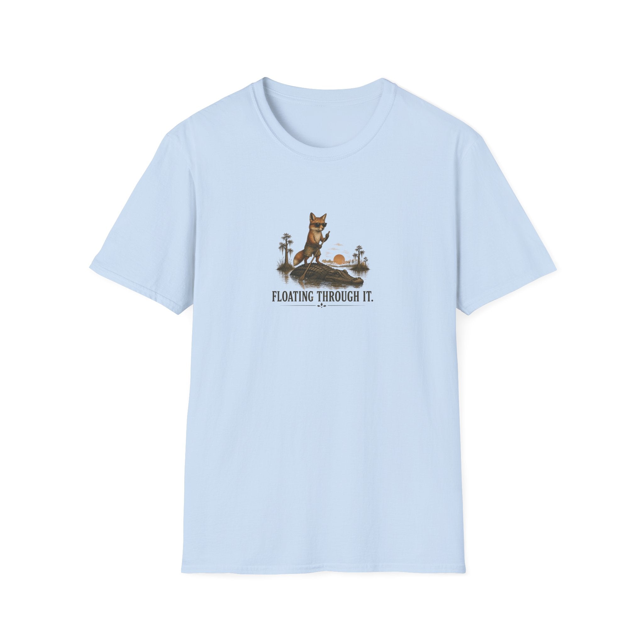 Floating Through It Fox T-shirt