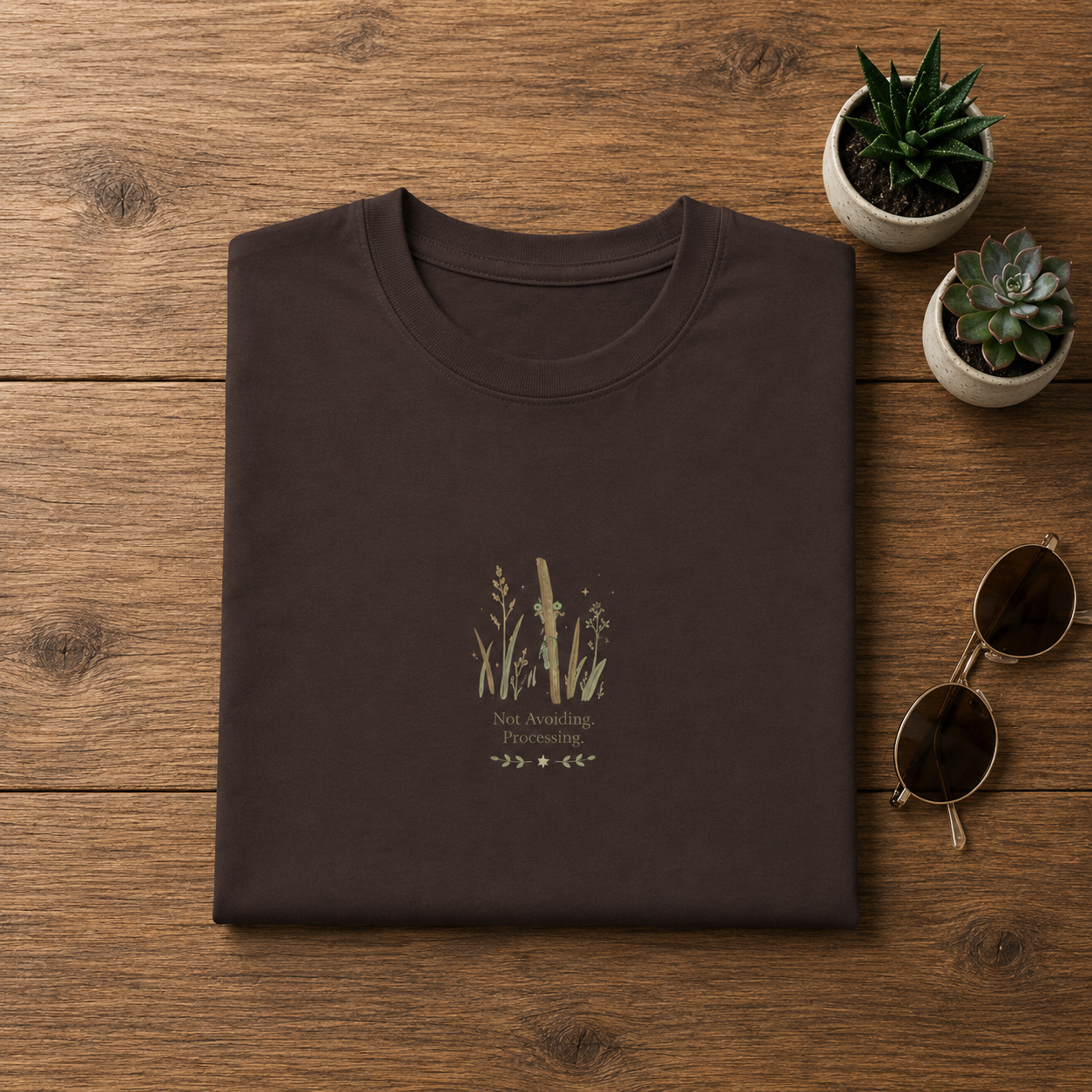 Not Hiding But Processing T-shirt