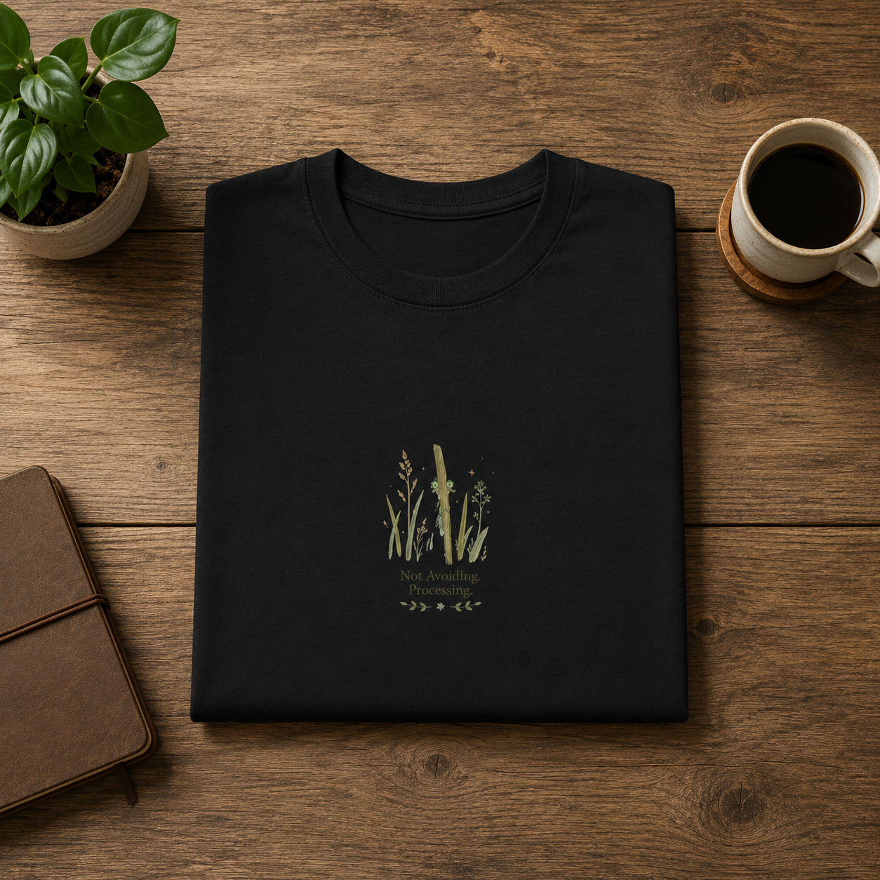 Not Hiding But Processing T-shirt