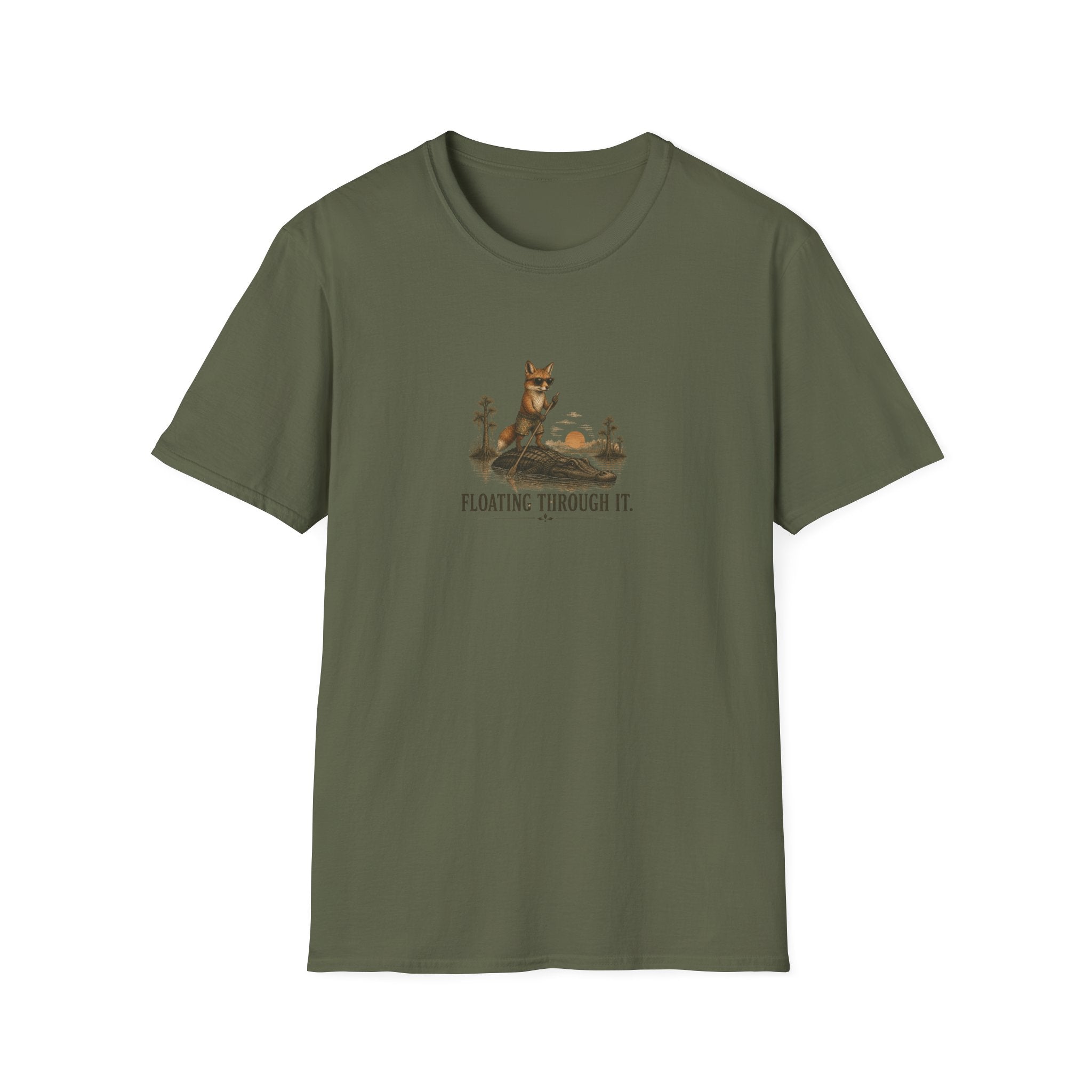 Floating Through It Fox T-shirt