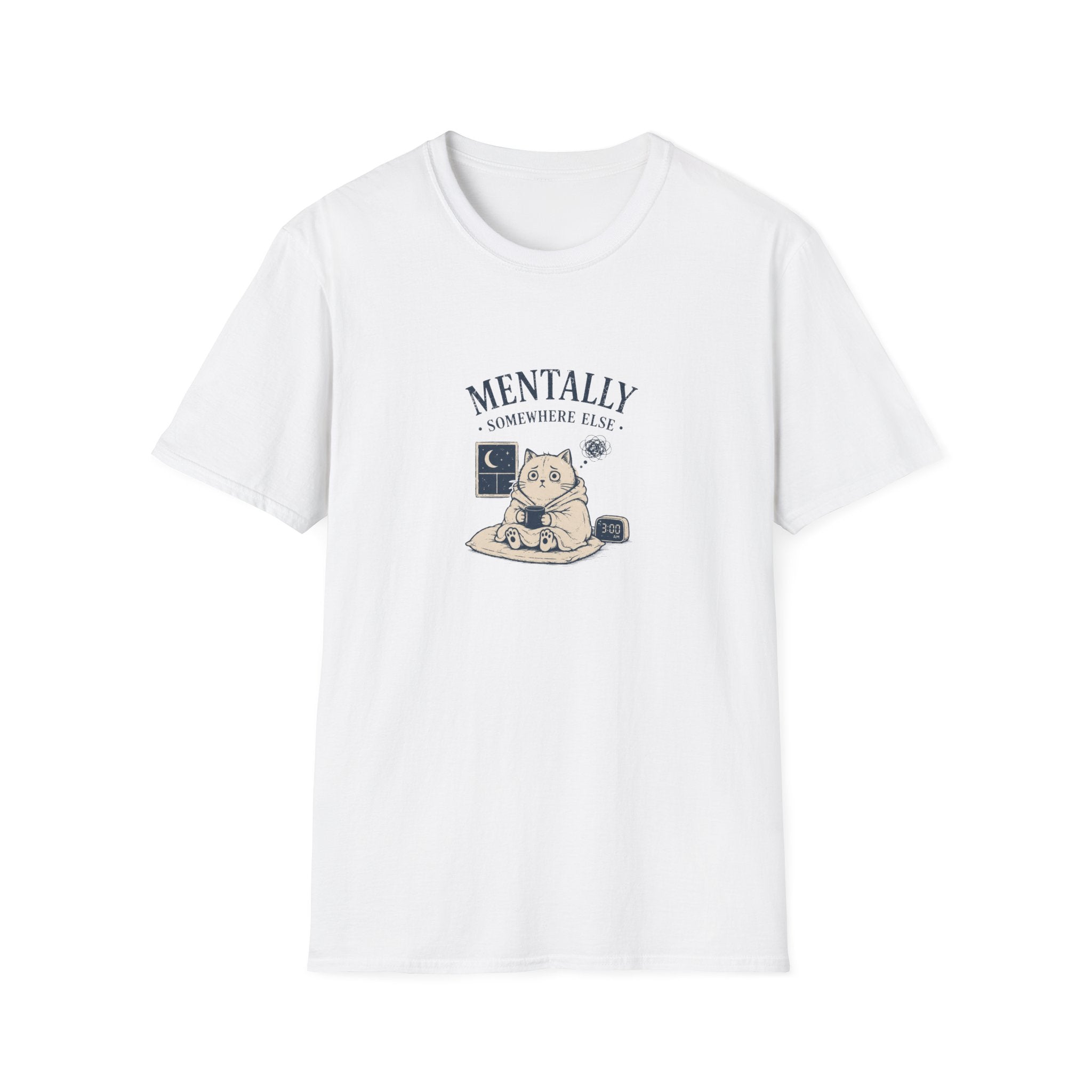 Mentally Somewhere Else Cat T-shirt
