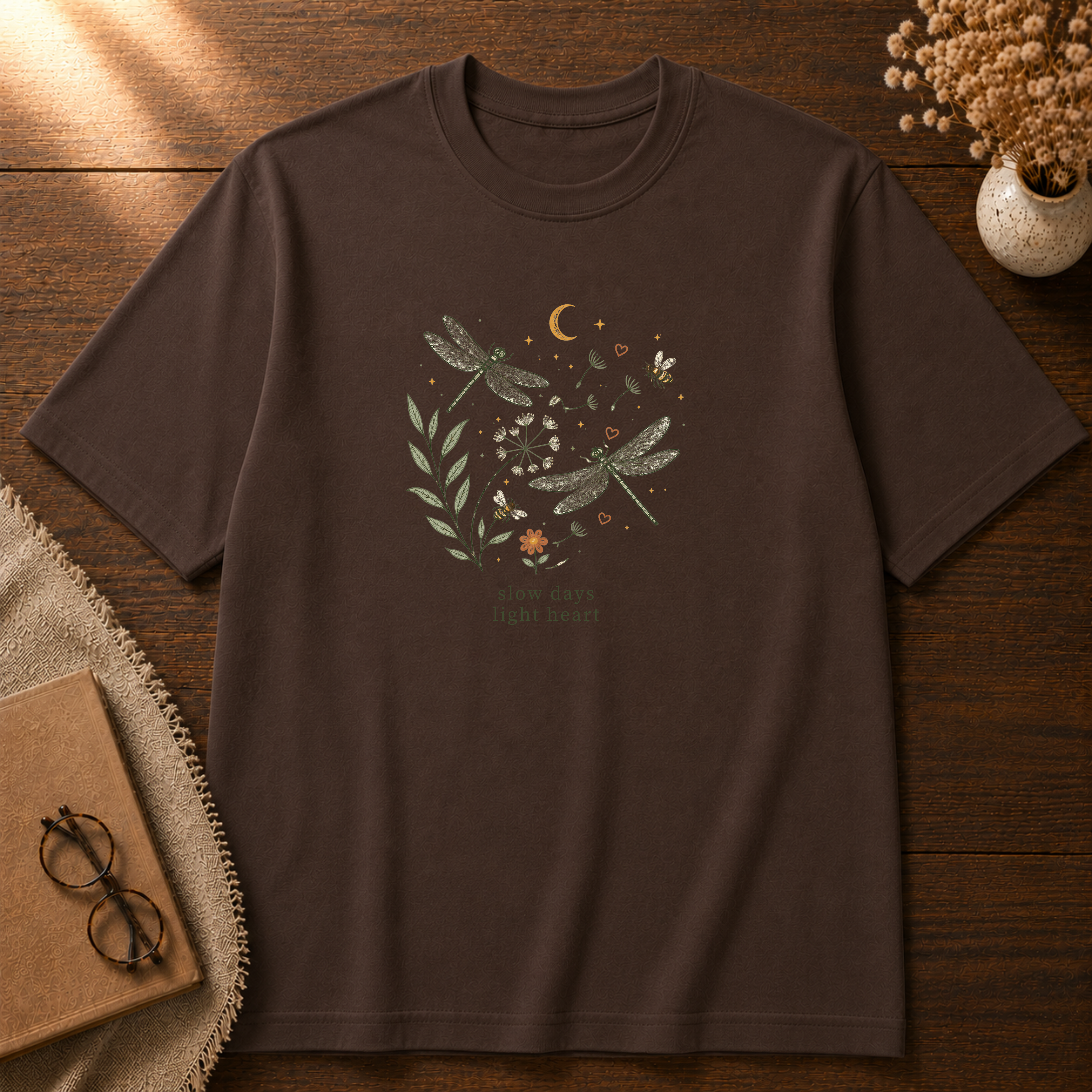 Slow Days Light Heart T-shirt