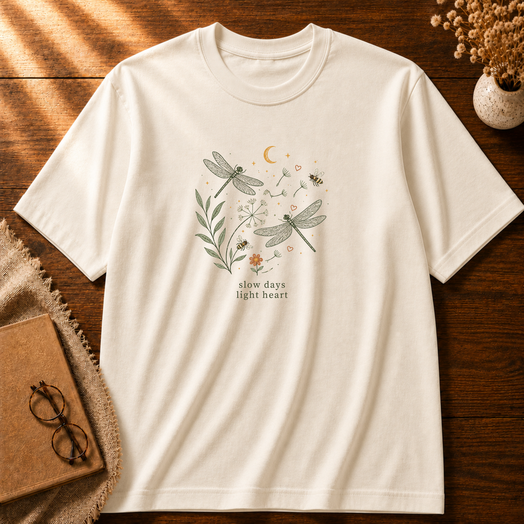 Slow Days Light Heart T-shirt