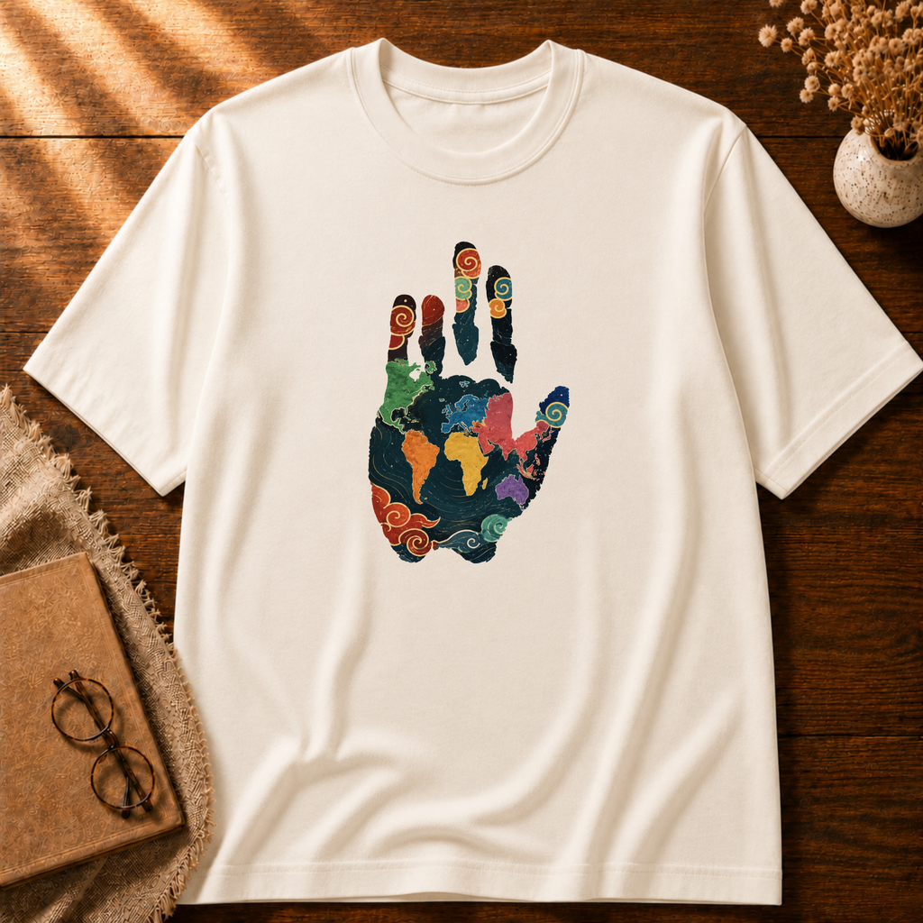 One World - One hand T-shirt