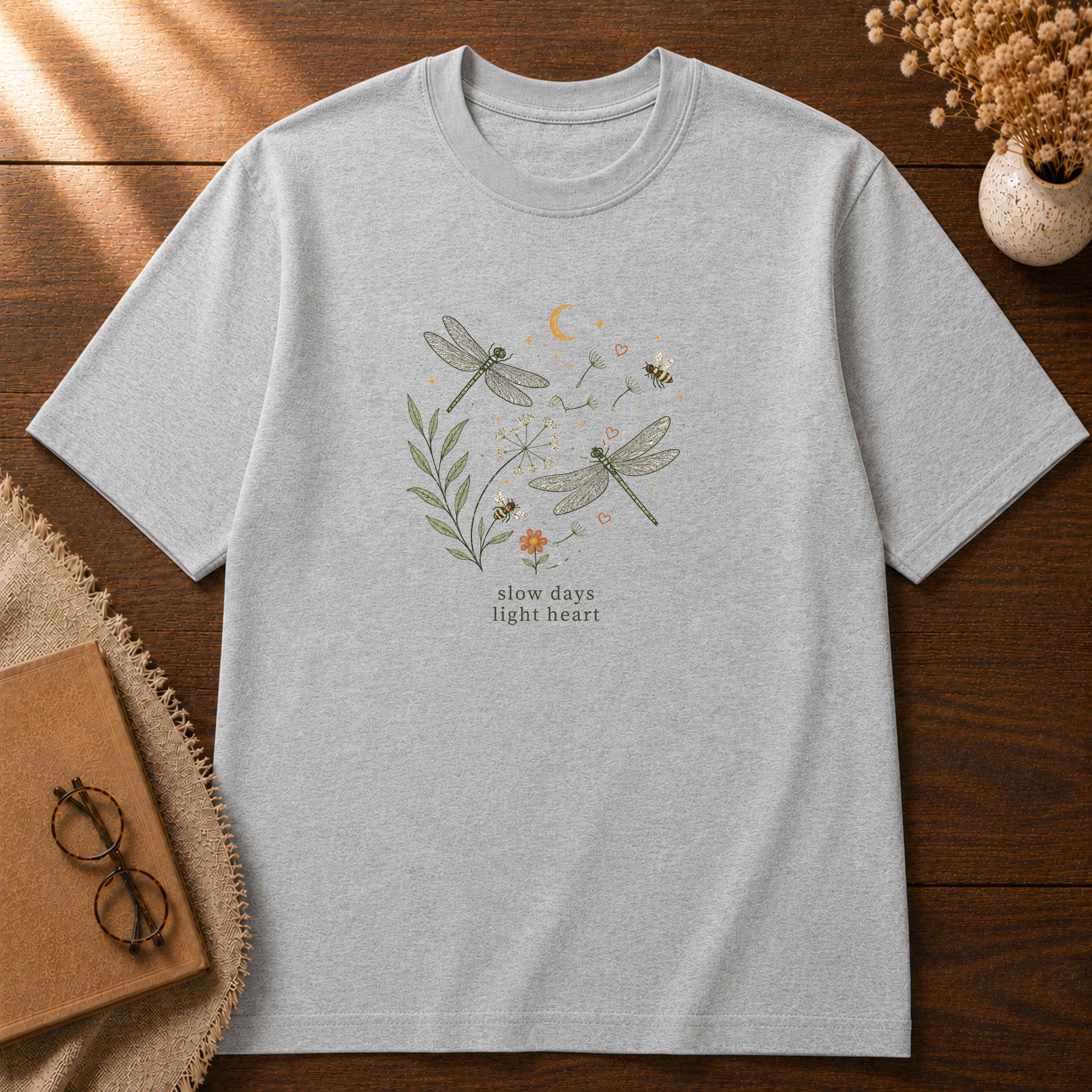 Slow Days Light Heart T-shirt